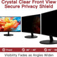 2 Pack 23.8 Inch Privacy Screen for Computer Monitor 16:9 Aspect Ratio, Eye Protection Anti Glare Computer Screen Cover, Removable Anti-Scratch Computer Screen Privacy Shield for 23.8'' Widescreen Monitor
