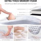 Mouse Pad Wrist Support, Laokiiy 2 in1 Keyboard Wrist Rest+ Ergonomic Mouse Pad, Non-Slip Wrist Rest for Computer Keyboard, Made Easy Typing & Relieve Wrist Pain(White)