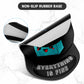 ITNRSIIET Ergonomic Mouse Pad with Gel Wrist Support Small Wrist Rest Smooth Surface Non-Slip PU Base Comfortable Office Supplies Pain Relief, 8.7 x 7.2 inches, Cute Dumpster