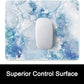 ITNRSIIET Mouse Pad with Stitched Edge Premium Textured Smooth Precise Operation Waterproof Washable Non-Slip Rubber Base Desktop Protection Mat, 10.2×8.3×0.12 inches, Blue Abstract Marble
