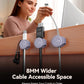 8-Pack Silicone Cord Organizer Magnetic Cable Clips, Adhesive Cable Management Under Desk Wire Hider, FLYLEAD Desktop Cable Organizer for Phone, Office Workspaces Desk Organization Home Accessories