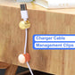 3 Sets Charger Holders for Cords, Adjustable Cable Anchor Holders, Adhesive Metal Cord Clips, Cable Management Wire Organizers for Desk, Office, Nightstand - Gold, Red Bronze, Rose Gold