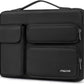 MOSISO 360 Protective Laptop Case 15 inch, Laptop Sleeve Compatible with MacBook Air 15 M4 A3241 M3 A3114 M2 A2941 2025-2023, Dell XPS 15, Side Open Bag with 2 Raised&1 Flapover Pockets, Black