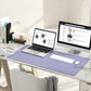 YSAGi Non-Slip Leather Desk Pad L Size, Waterproof Laptop Computer Desk Keyboard Mat, Table Protector Blotter Mat, Large Mouse Pad for Office/Work/Home/Decor(Lavender, 35.4" x 17")