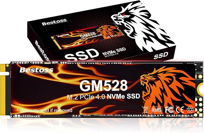 1TB M.2 SSD NVMe PCIe 2280 Internal Solid State Hard Drive, Up to 5000 MB/s, 3D NAND SLC Cache, SSD for Gaming PC Storage, Business Laptop, Home Entertainment, Creative Workflow GM528