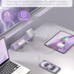 Jgstkcity Desk Clamp Power Strip, 45W Fast Charging Station,4 USB-C, 4 USB-A,1200J Surge Protector,ETL Listed,1875W Extension Cord,Multiple Outlets for Home, Office (Purple, 6 FT Cable)