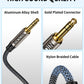 3.5mm Aux Cable 2FT/0.6m, Silver-Plated Wire Core Male to Male Cord for Headphones Car Home Stereos Speaker Compatible with iPhone iPad iPod Echo