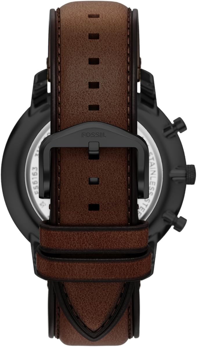 Fossil Men's Neutra Quartz Stainless Steel and Leather Chronograph Watch