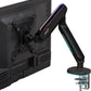 AVLT Single 27”-45” RGB Gaming Monitor Arm Desk Mount Built-in 20 Lighting Modes Touch Button Control Fits Flat/Curved/Ultrawide Screen Height Swivel Tilt Rotation Adjustable Stand -Black