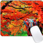 Square Mouse Pad Natural Trees and Elephants-1,Gaming Mouse Pads for Desk,Soft Computer Waterproof Non-Slip Mouse Mat
