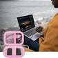 ANKHOH Carrying Case Compatible with Crucial X10/ X9 Pro 4TB/ 2TB/ 1TB Portable SSD, External Solid State Drive Hard Storage Holder Bag Fits for USB-C Cable (Box Only) (Pink)