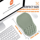 Ergonomic Slope Mouse Pad Wrist Support, Wrist Rest Mousepad for Carpal Tunnel Pain Relief with Massage Bulge and Slow Rebound Memory Foam (12x8 inch, Light Green)