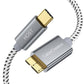 CableCreation 1FT*2 USB C to Micro B Cable,10Gbps Speed External Hard Drive Braided,USB 3.1 Type C to Micro B Work for iPhone 15 Series,Seagate WD Westgate My Passport,MacBook Pro,iPad/Tablet,Grey
