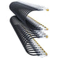 Cat6a Patch Cables 0.5ft (48 Pack) Slim, Cat6 Ethernet Patch Cable Pure Copper, Flexible Cat 6 Patch Cable 550MHZ 10G, Space-Saving Cat 6A Network Cables for Patch Panel Black