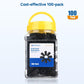 Cable Matters 100-Pack Cat6 / Cat5e RJ45 Strain Relief Boots, RJ45 Boot, Cat 6 Boot, Cat6 Ethernet Boots, Black, Suitable for 6.5mm (0.25in) Ethernet Cables