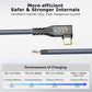 CABLEDECONN USB C 3.2 Gen-2 Extension Cable 0.5M 1.6FT 90 Degree Elbow Thunderbolt 3 240W Fast Charging Cable Male to Female Data Transfer 20Gbps 48V/5A 4K Video Cable Compatible with MacBook