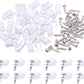 Swpeet 120 Pack White 5/16 Inch Nylon Plastic R-Type Cable Clips Clamp Kit, Nylon Screw Mounting Cord Fastener Clips with 120 Pack Screws for Wire Management (5/16 Inch, White)