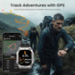 KOSPET Tank M4C Outdoor Smart Watch with GPS, 1.96" AMOLED Display, Built-in LED Flashlight & Walkie-Talkie, Long Battery Life, 5ATM Waterproof, Bluetooth Calls, 24/7 Heart Rate/Sleep Monitor