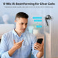 EarFun Air Pro 4+ Adaptive Noise Cancelling Wireless Earbuds, Qualcomm aptX Lossless, Dual Drivers, Translation Earbuds, Snapdragon Sound, 6 Mics AI Clear Call, Hi-Res Sound, Bluetooth 6.0, 54H, Blue