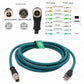 Ethernet Cable for Cognex in Sight 9000 7000gen2 2000 Microscan Basler Camera Sensor Computer Switch, M12 8 Pin X-Code RJ45 Network, 3M