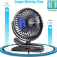 BESKAR Portable Clip on Fan Rechargeable, 4 Speeds Small Battery Operated Fans, USB Desk Fan with Strong Airflow, Sturdy Clamp Fans for Golf Cart Office Outdoor Travel Camping