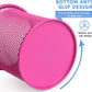 Tamaki Pen Holder Cup for Desk, Wire Mesh Pencil Cup Holder for Desk Office Pen Organizer (Pink)