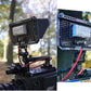 Monitor Mount Holder Bracket, 360 Tilt Swivel Rotation for Atomos SmallHD Camera Video Monitor, Teradek Wireless Transmission Motor Microphone, 3/8" 1/4" Black