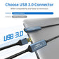 USB 3.0 Extension Cable 50FT Type A Male to Female Active Extender Cord with 2 Extension Chipsets Signal Booster and 1 USB-C Charging Port, for Webcam, USB Hub, PlayStation, Printer, Camera