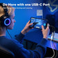 USB Type C to 3.5mm Headphone and Charger Adapter,2 in 1 USB C to Aux Audio Jack Hi-Res DAC with Charging for Earphones,Compatible with Samsung Galaxy S25/S24/S23/S22+(USB-3.5MM, 5Pack)