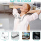 Portable Neck Fan, 2600mAh Battery Operated Ultra Quiet Hands Free USB Fan with 3 Speeds, Strong Wind, 360° Adjustable High Flexibility Wearable Personal Fan for Home Office Outdoor Travel (White)