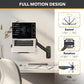 CondoMounts Laptop Wall Mount | Spring-Assisted Arm for 17"–32" Screens, Free-Tilting VESA Laptop Holder, Space-Saving Design, Heavy-Duty Build, Matte Black Finish, Easy DIY Installation