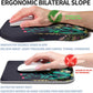 Ergonomic Raised Mouse Pad Wrist Support with Bilateral Slope Memory Foam Mousepad for Wrist Rest and Carpal Tunnel Pain Relief 11.8x7.9〃Midnight Flowers
