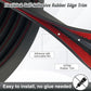 Edge Trim, 3/32" Rubber Edge Trim, Flexible Self Adhesive U Channel Edge Protector for Sharp Edge, Sheet Metal and Car Doors, Peel and Stick Auto Door Guard, Black Color, 20Ft