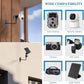 4-Pcs Camera Wall Mount Bracket, 360 Camera Mount with 1/4 Inch Thread, Metal Security Camera Mount, Camera Holder for Surveillance Cameras, Solar Panels, Lights