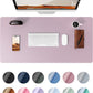 YSAGi Leather Desk Pad Protector, Office Desk Mat, Large Mouse Pad, Non-Slip PU Leather Desk Blotter, Laptop Desk Pad, Waterproof Desk Writing Pad for Office and Home (Grayish Lavender, 23.6" x 13.8")