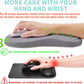 Ergonomic Mouse Pad Wrist Support with Memory Foam Massage Bulge, Carpal Tunnel Pain Relief Mousepad Wrist Rest for Mouse(12x8 inch, Silver Gray Light Purple)