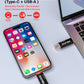 ABLAZE 8GB Type C Flash Drive 10 Pack, Dual USB 2.0+USB C Memory Stick Thumb Drive Compatible with iPhone 16/15, Android Smartphone, Computers, Tablets, Mac,iPad,PC