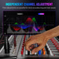 Professional DJ Audio Mixer, 12 Channel Audio Mixer, Bluetooth Sound Mixer, USB Interface, 12 XLR Mic/Line Input, AUX, FX Processor MP3, Headphone,+48V Phantom For Karaoke Studio Streaming Recording