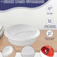 Desk Grommet 2 inch (50 mm) 10 Pack - White ABS Plastic Cable Hole Cover with Hole Cutter for TV, Office, and Home Table - Hide Wires Behind Wall, TV Wall Cable Pass Through