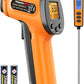 ThermoPro Temperature Gun, Infrared Thermometer Gun with Laser Pointer, Meat Thermometer Digital with Super Long Probe, Food Thermometer for Cooking, Laser Thermometer Gun -58℉-1022℉ Not for Human