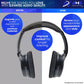 AHG QC35 ii Headband / QC35 Headband pad Cushion kit. Compatible w/Bose QuietComfort 35 ii / QC35 Headphones (Black). Premium Headband Design | Seamless DIY Assembly | Superior Comfort and Durability