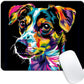 Square Mouse Pad Colorful Dog Portrait-5,Gaming Mouse Pads for Desk,Soft Computer Waterproof Non-Slip Mouse Mat