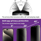Matte Privacy Screen Protector for iPhone 17 Pro 6.3-Inch, Auto Dust Removal, 9H Anti-Spy Tempered Glass Film, Full Cover, Anti-Fingerprint, Easy Installation, 2 Pack