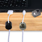3 Sets Charger Holders for Cords, Adjustable Cable Anchor Holders, Adhesive Metal Cord Clips, Cable Management Wire Organizers for Desk, Office, Nightstand - Matte Black/Black/Antique Copper
