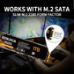 EN206 1TB SSD M.2 SATA III 6Gb/s 3D TLC NAND, M.2 2280 SSD Internal Solid State Drive, Read/Write Speed up to 550/480 MB/s, Compatible with Laptop & PC Desktop