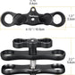 MINIFOCUS 1" Long Ball Clamp Dual Holder Mount for Underwater Photography Diving Light System, Compatible for GoPro Action Camera Flashlight Arms System(2 PCS)