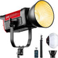 GVM LED Video Light Kit 65000Lux/m, 300W Studio Lights with Lantern Softbox, Dimmable 2700-6800K Video Lighting with Bowens Mount, Photography Lighting for Video Recording CRI 97+ 12 Effects