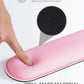 Ergonomic Mouse Pad Wrist Support Set, Memory Foam Keyboard Wrist Rest Set, Relieve Wrist Pain Keyboard Pad, Non-Slip Base Mousepad(Pink Set)