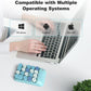 MOFII Wireless Number Pads - Blue Numeric Keypad 18 Keys USB 2.4G Round Keycap Colorful Extensions Keypads, Financial Accounting Portable Numpad 10 Key for Laptop/PC/Notebook/Surface Pro