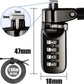 I3C Laptop Cable Lock 4 Digital Combination Lock Security Computer Cable Lock Anti Theft Combination Lock Compatible for Tablet Laptop (1 Pack)